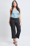 Cropped Wide Leg Black Pant