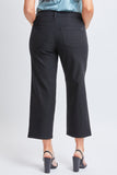 Cropped Wide Leg Black Pant