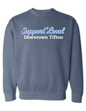 Downtown Tifton Support Local- Comfort Color Sweatshirt