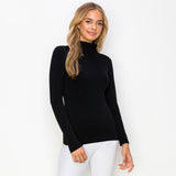 Seamless Mock Neck Long Sleeve Top