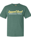 Downtown Tifton Support Local- Comfort Color Short Sleeved Tee