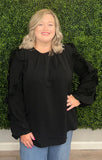 Curvy Amanda Top- Black