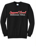 Downtown Tifton Support Local- Comfort Color Sweatshirt