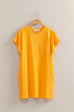 Pixie Tshirt Dress-Tangerine