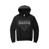 Five Star Adult Mafia F Black with Charcoal Print Hoodie- JERZEES