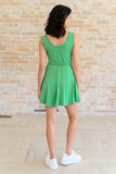 DROPship   Gorgeous in Green Sleeveless Skort Dress