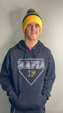 Five Star Adult Mafia F Black with Charcoal Print Hoodie- JERZEES