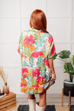 drop ship    Mother Nature's Recipes Collared Dress in Green