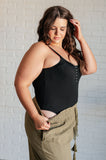 DROPSHIP- Snap it Up Spaghetti Strap Bodysuit