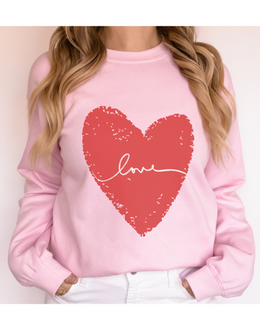 Heart Love Tee- Short and Long sleeve- Youth and Adult