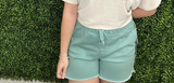 Curvy Evergreen Pull-On Shorts