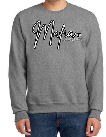 Five Star maFia Country Print Sweatshirt-ADULT GRAY