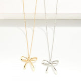 Gold Bow Necklace