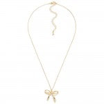 Gold Bow Necklace