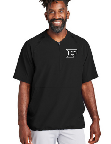 Five Star Baseball Repeat 1/2-Zip Short Sleeve CAGE Jacket Black or WHITE