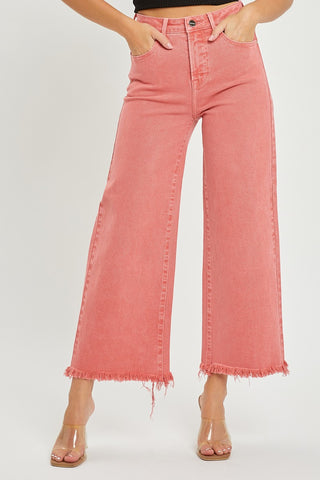 Risen High Rise Cropped Flare Jeans