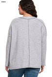 Curvy Dillon Top-Grey