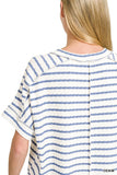 Ellie Striped Top -Blue