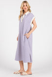 Megan Striped Midi Dress