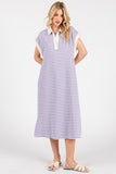 Megan Striped Midi Dress