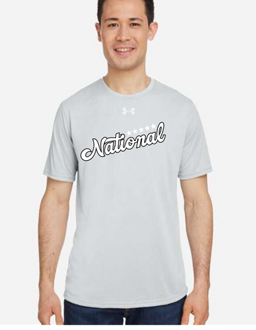 Five Star National Baseball  UNDER ARMOUR ADULTPerformance Tee Grey