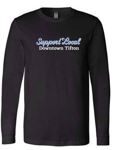 Downtown Tifton Support Local- Bella Canvas Long Sleeved Tee
