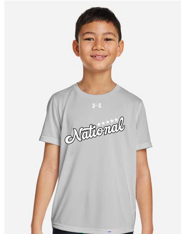 Five Star National Baseball  UNDER ARMOUR Youth Performance Tee Grey