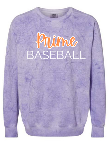 Prime Baseball Comfort Colors - Colorblast  Sweatshirt- Purple