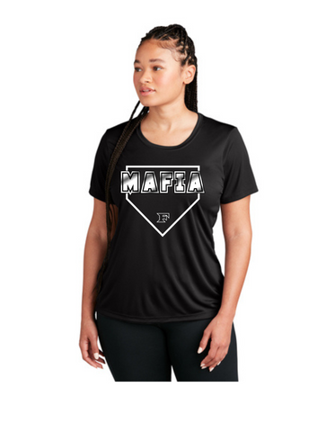 Five Star Baseball Ladies Performance Tee  Mafia White