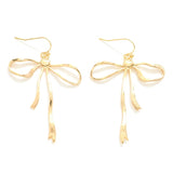 Gold Bow Earrings