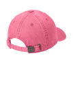 Five Star Embroidered Garment Washed Hat-PINK