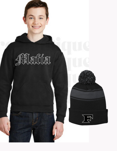 Five Star ***BLACK FRIDAY*** Mafia  Hoodie AND BEANIE BUNDLE - Adult and Youth Sizes