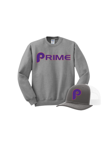 Prime BUNDLE #3 Prime Baseball Comfort Colors -  Sweatshirt and Hat Bundle