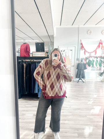 Burgundy Sweater