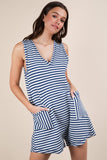 Samantha Striped Romper