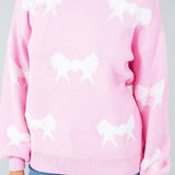 Pink Bow Sweater