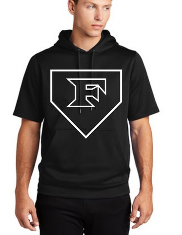 Five Star Baseball Sport-Tek ® Sport-Wick ® Fleece Short Sleeve Hooded Pullover-Base