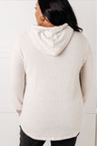 A Tad Chilly Waffle Knit Hoodie - Aero Boutique 