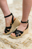 Behold Black Braided Twine Wedge- Drop ship
