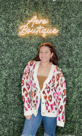Skylar Leopard Cardigan