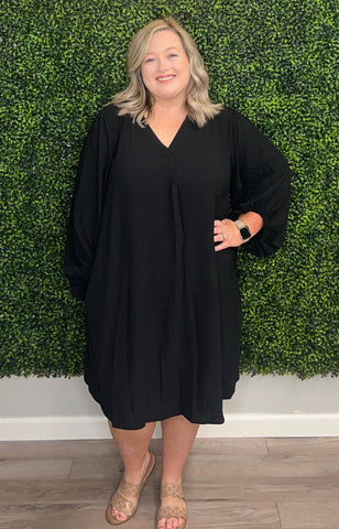 Curvy Scarlett Dress- Black