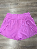 Curvy Girl on the Move Shorts- Bright Mauve