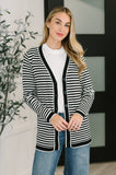 Finagle Your Way Striped Cardigan - Aero Boutique 
