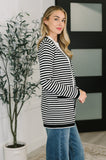Finagle Your Way Striped Cardigan - Aero Boutique 