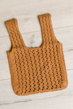 Girls Day Open Weave Bag in Tan