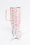 Girly Girl Bow and Floral Tumbler - Aero Boutique 
