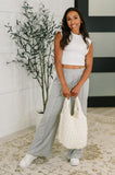 Halfway to Heaven Cropped Top in White-Drop Ship