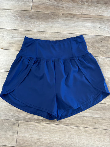 Girl on the Move Shorts-Light Navy
