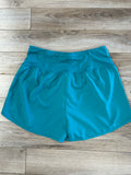 Girl on the Move Shorts-Light Teal