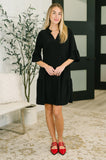 Lizzy Sunday Dress in Black - Aero Boutique 